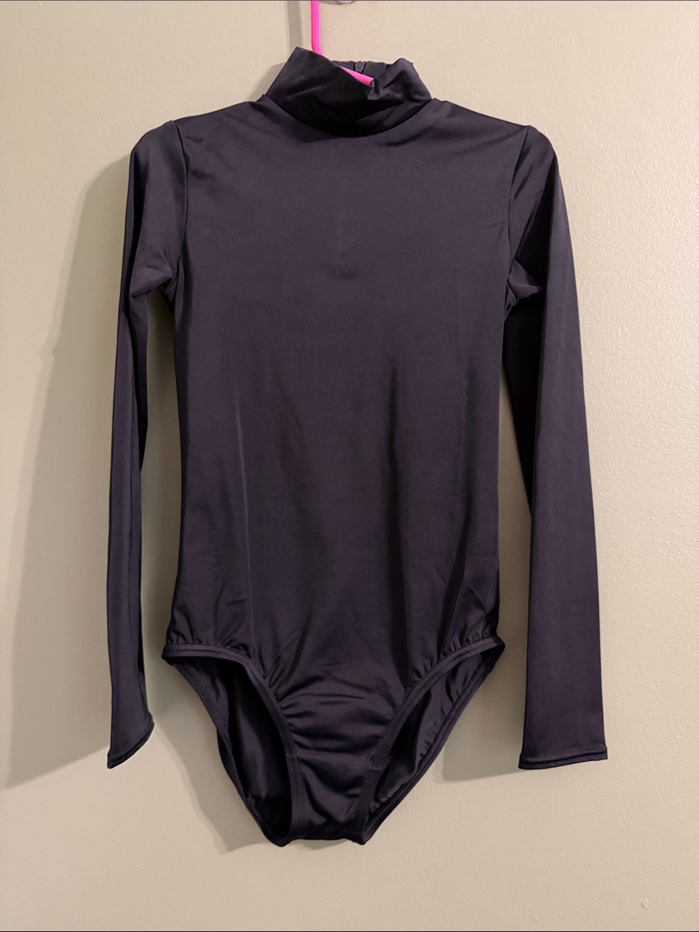 Weissman Black High-Neck Dance Leotard